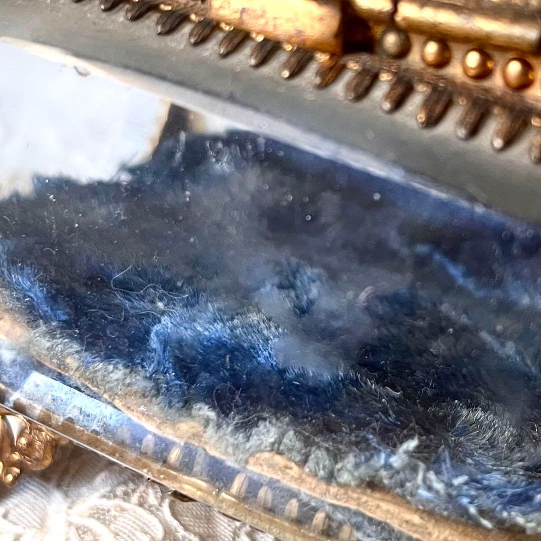 ベベルガラスジュエリーボックス　アクセサリーケース　フランスアンティーク