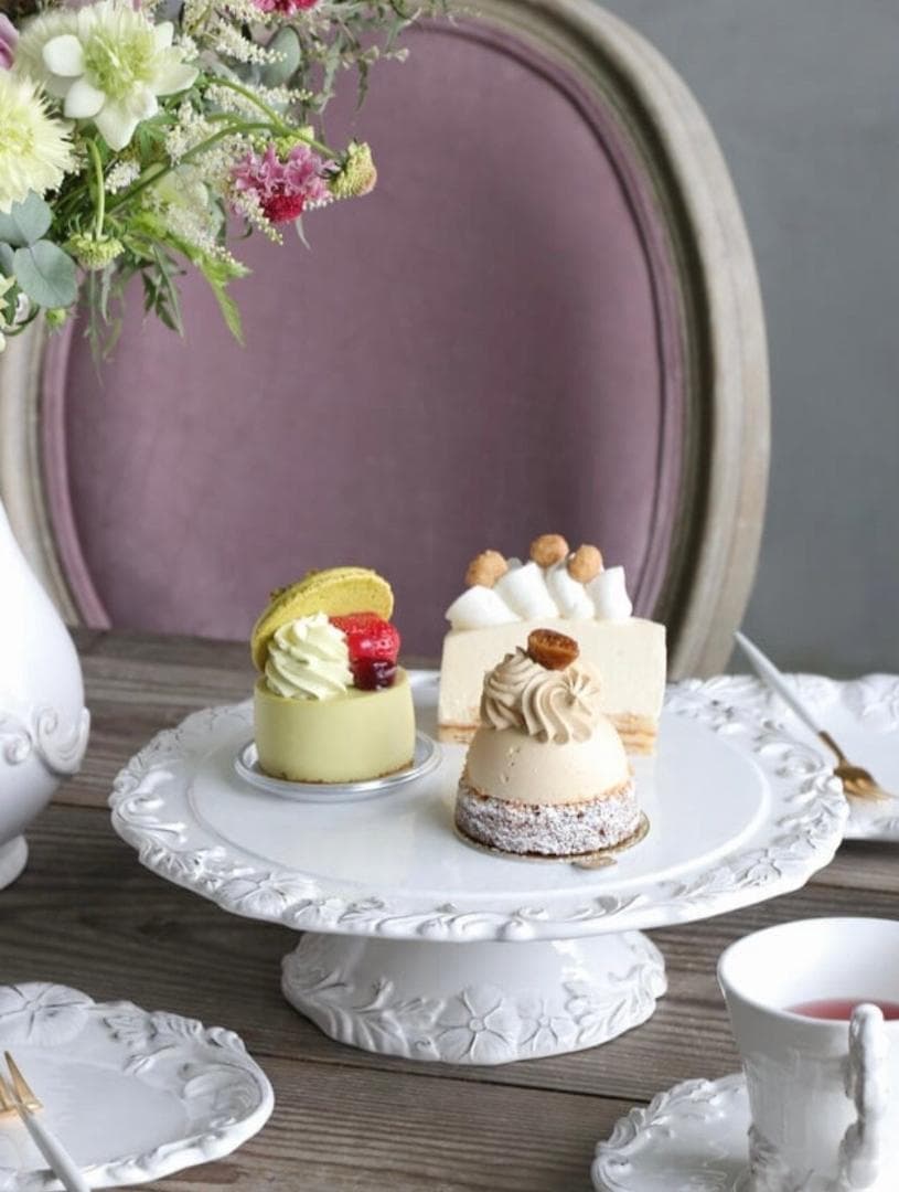 ★希少★ Elios ケーキスタンド myflower　白（今後入手不可品）