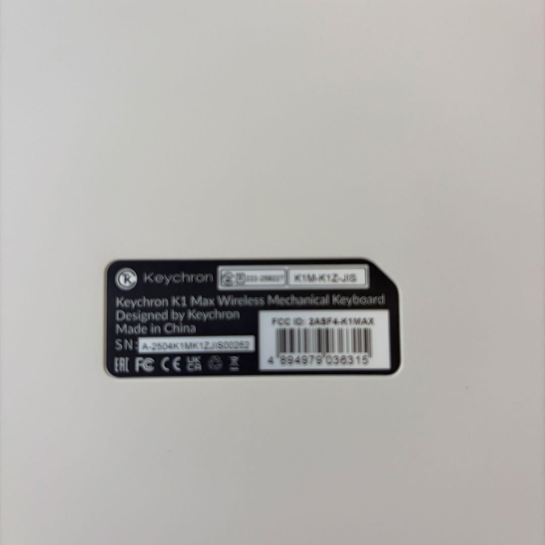 Keychron K1 Max ワイヤレスJISキーボード