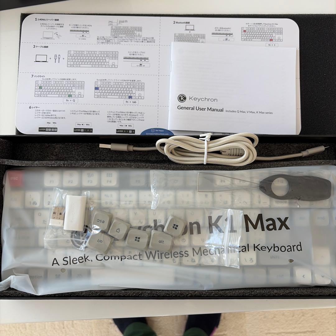 Keychron K1 Max ワイヤレスJISキーボード