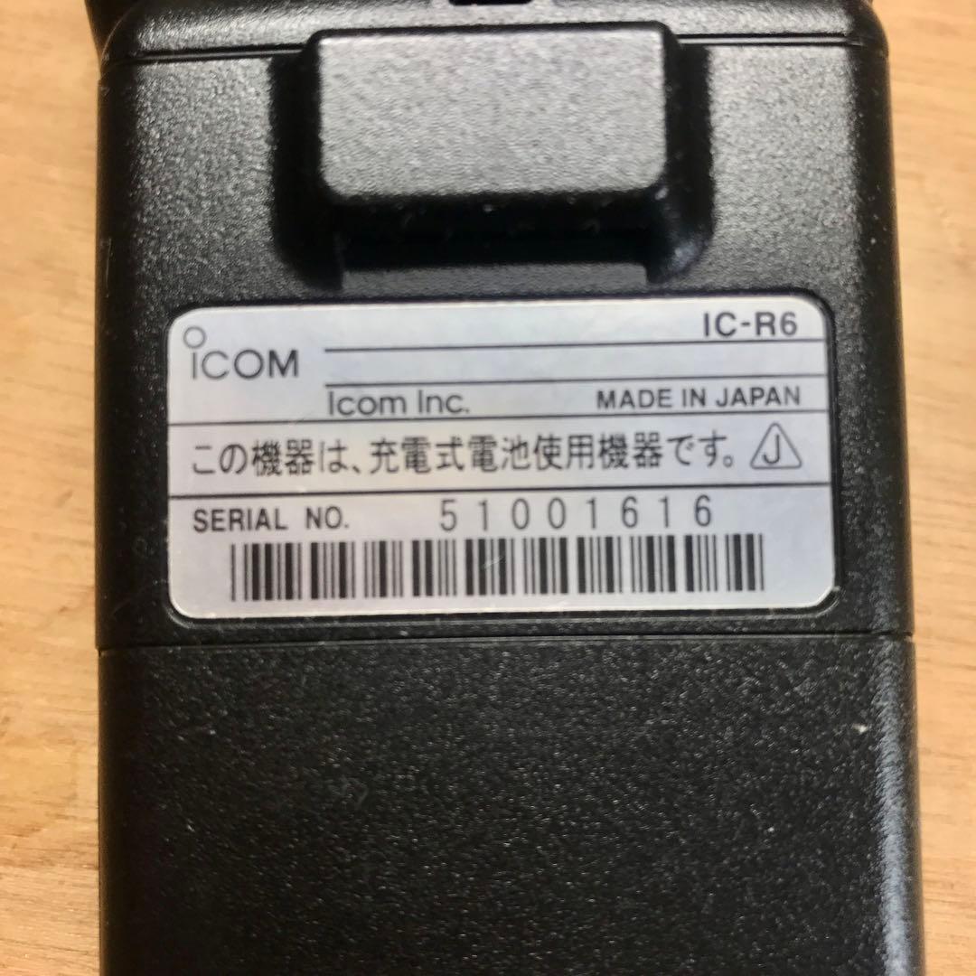 【美品です】icom 広帯域ハンディーレシーバー IC-R6