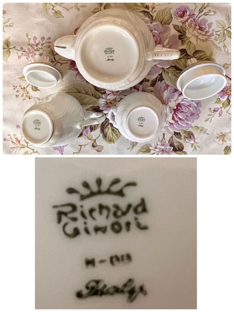 【未使用美品】リチャードジノリ★ベッキオグレース★ポットセット