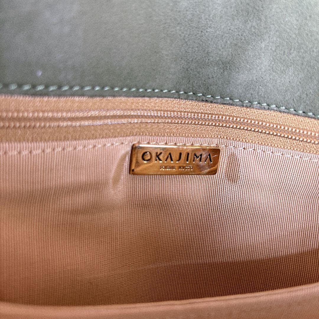 岡重 OKAJIMA オカジマ 京都 ハンドバッグ 和装 刺繍 日本製 絹 象
