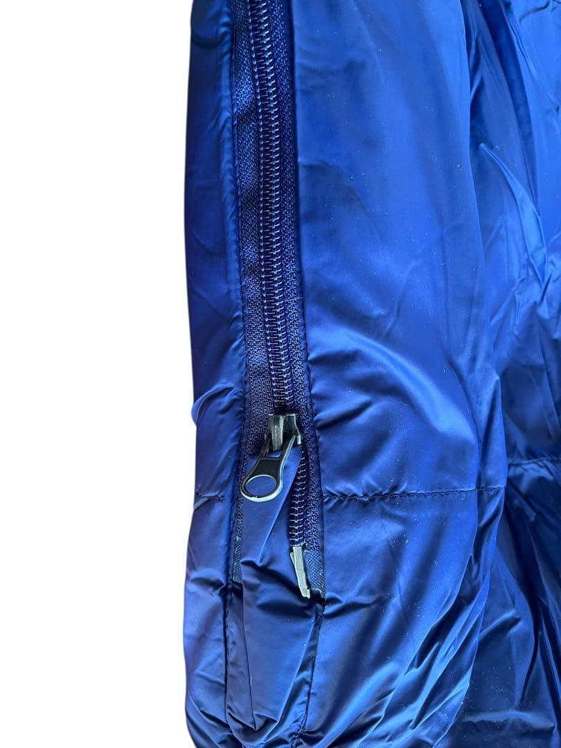 QEZER 寝袋 シュラフ　冬用　青　収納袋付き