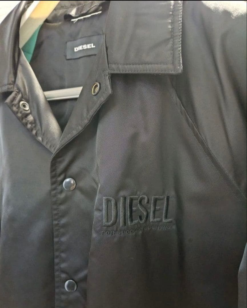 DIESEL ブラック ナイロンジャケット　XXL