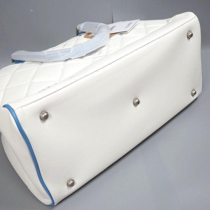 ☺︎　新品 オノフ ゴルフ ボストンバッグ シューズ収納ポケット付き 白/青