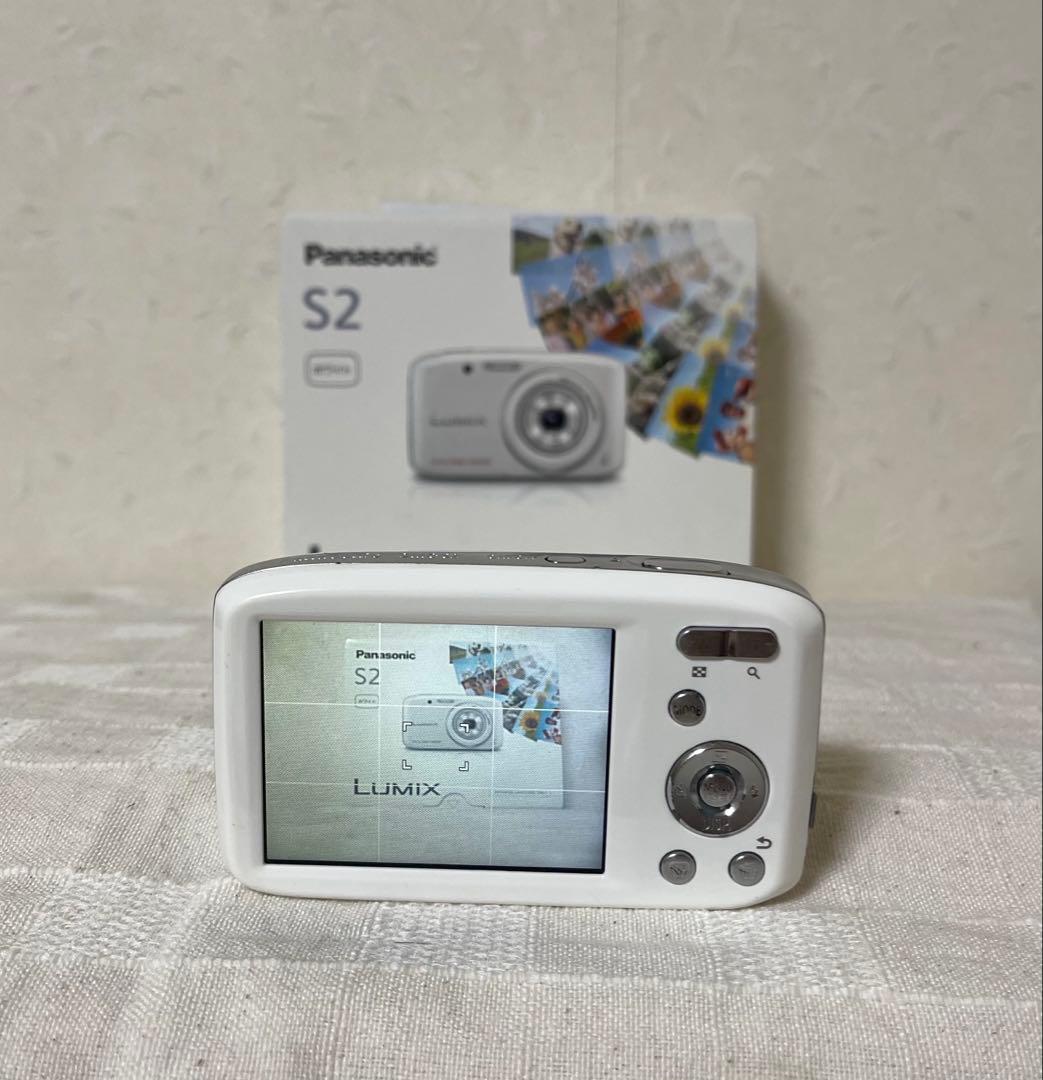 コンパクトデジタルカメラ パナソニック LUMIX DMC-S2 白