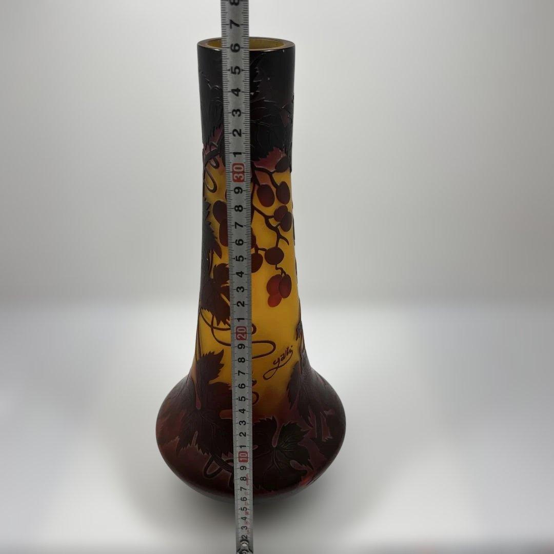 エミールガレ風花瓶　タカオ　36㎝　東里7-0816①