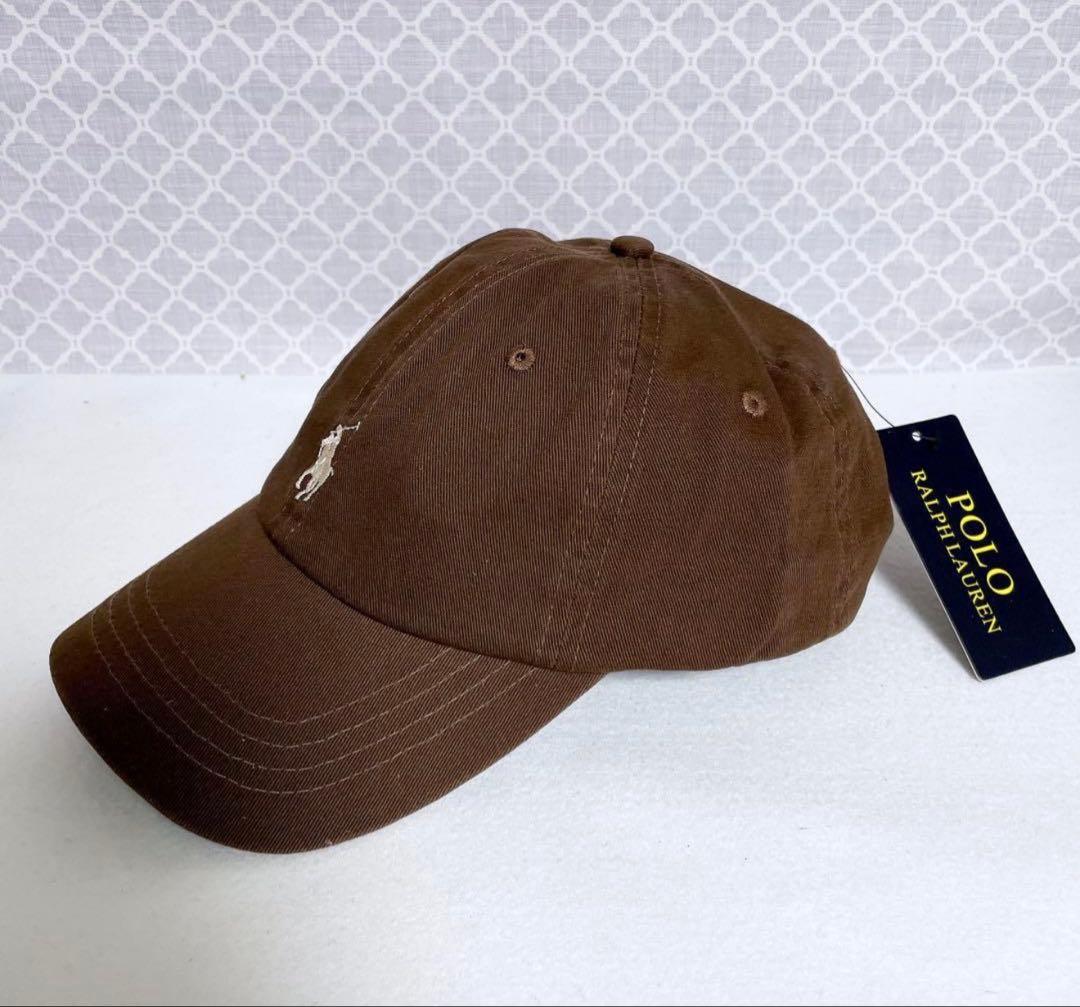 【大人気☆即完売品】ラルフローレン キャップ 帽子 ブラウン 茶色 タグ付