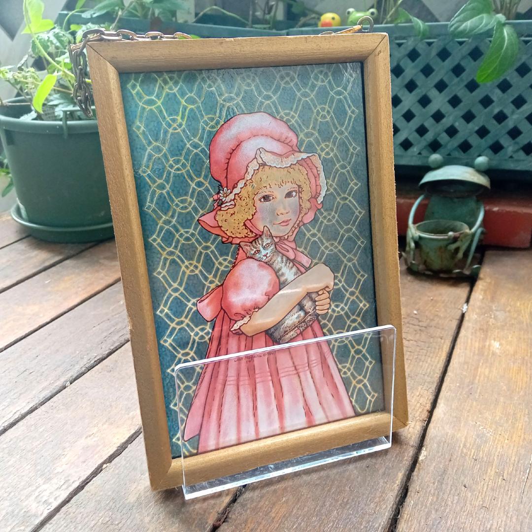 新品ジャン・ハガラ ステンドグラス 少女とお人形 ローレル グラスマスターズ社