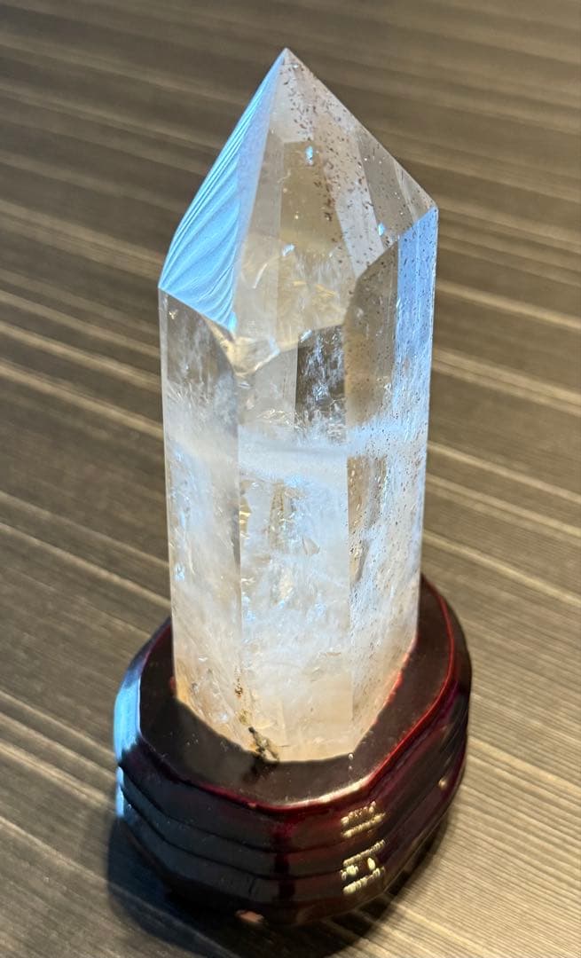 レピドクロサイト ゲーサイト インクォーツ タワー ポイント 台座付き 天然石