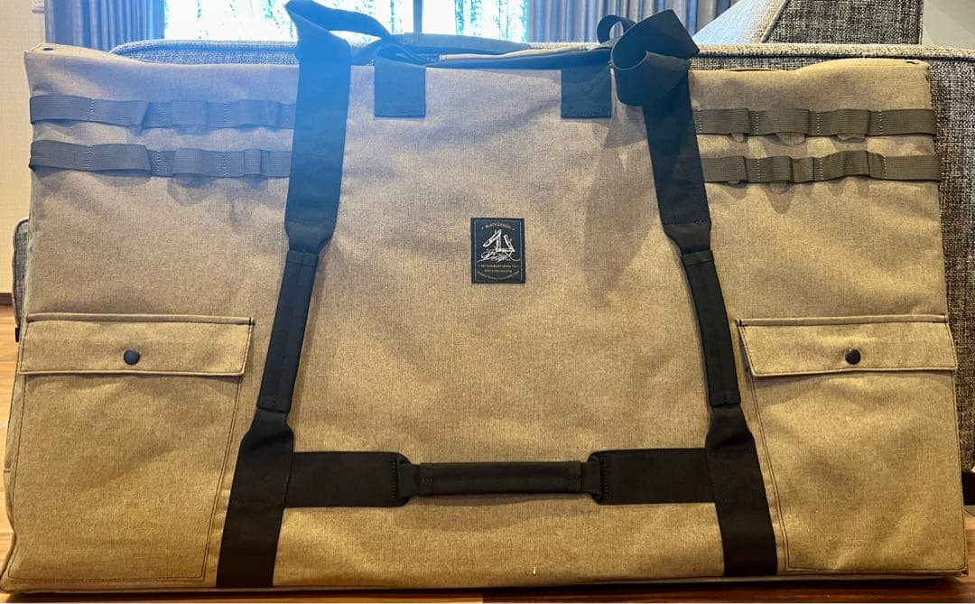 BLACK DESIGN 方舟テーブル+アイアンプレート　アウトドアテーブル