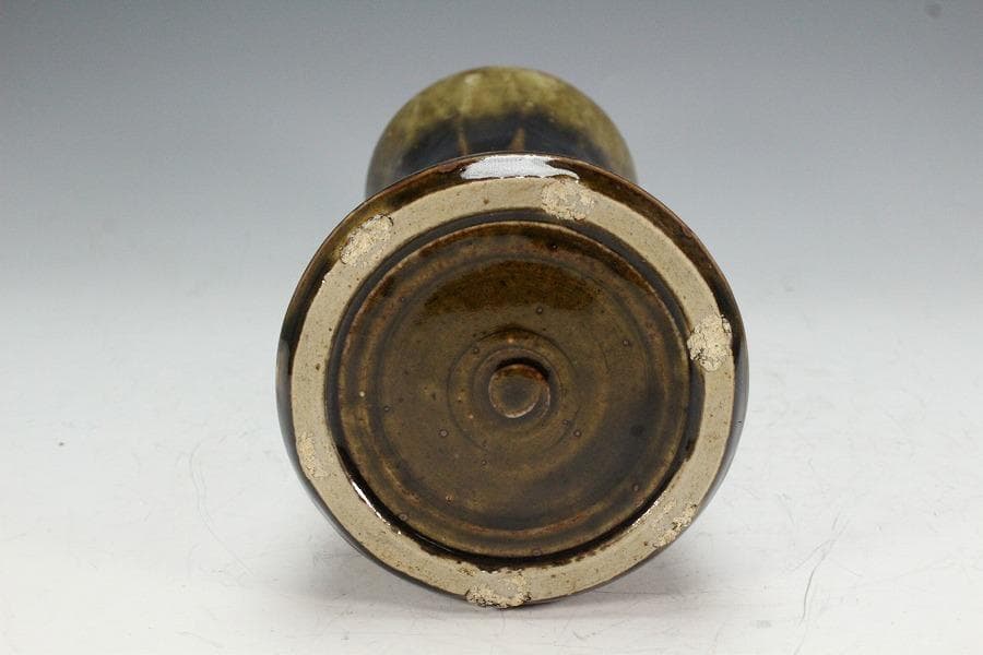 茶道具 高取焼 杵形 花入 銘 閑居 書付 表千家(K-YC555)