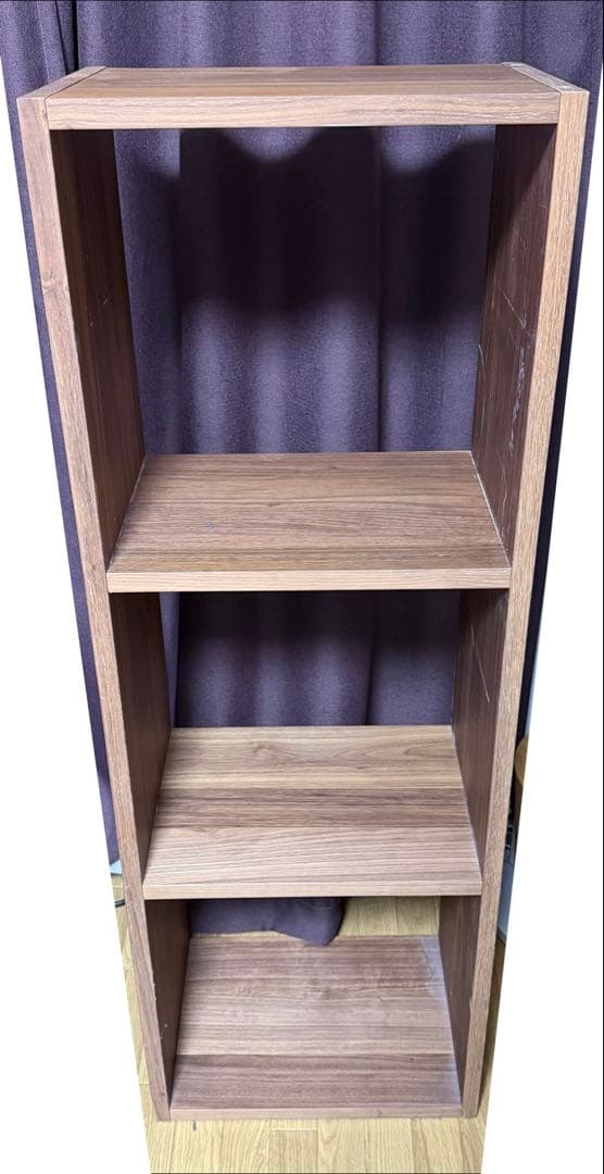 無印良品 スタッキングシェルフ・３段・ウォールナット材