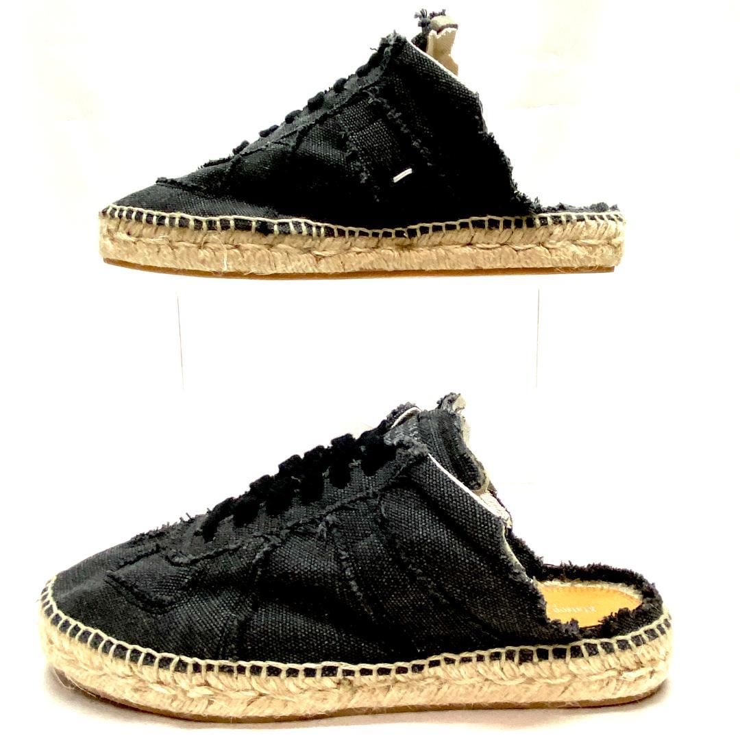 メゾンマルジェラ エスパドリーユ ミュール キャンバス スニーカー 約24cm