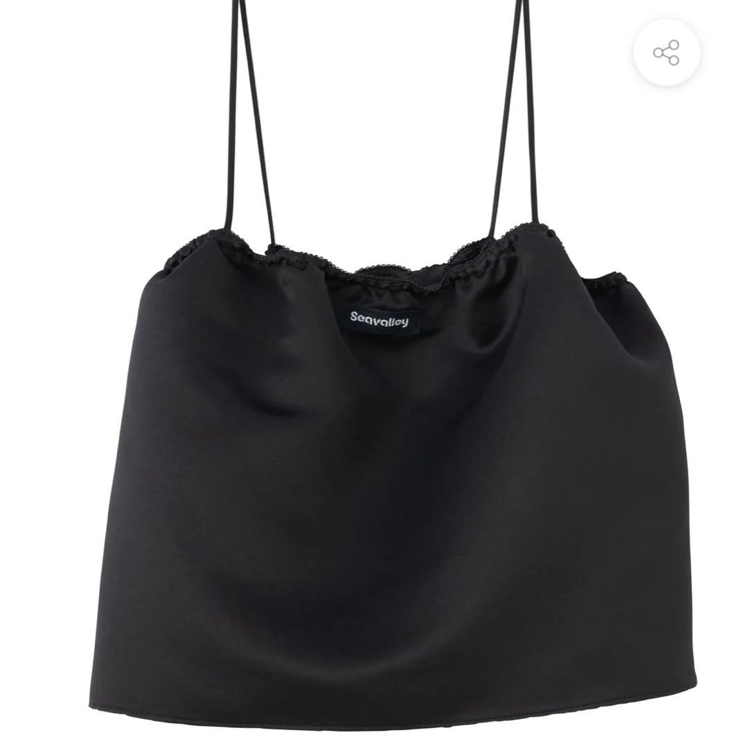 美品 SEA シー ヘビーサテンドーラキャミソール