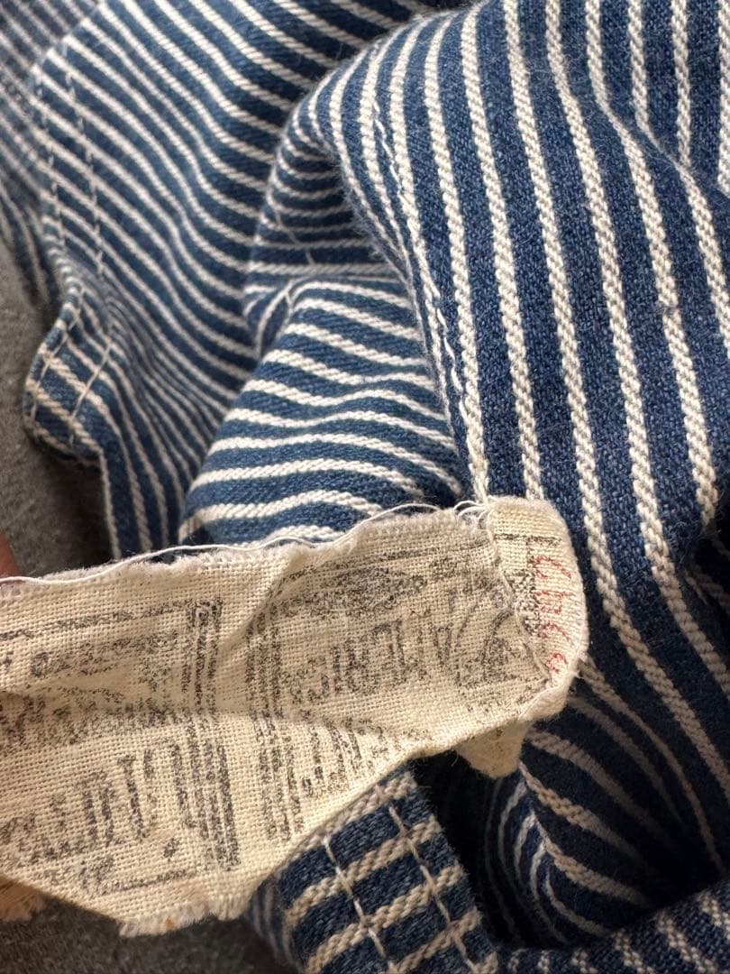 Lee 70's ヒッコリーストライプ オーバーオール L位 ユニオンチケット付