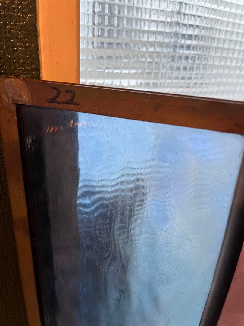 引き取り限定 ステンドグラス パネル 建具 窓 インテリア アンティーク