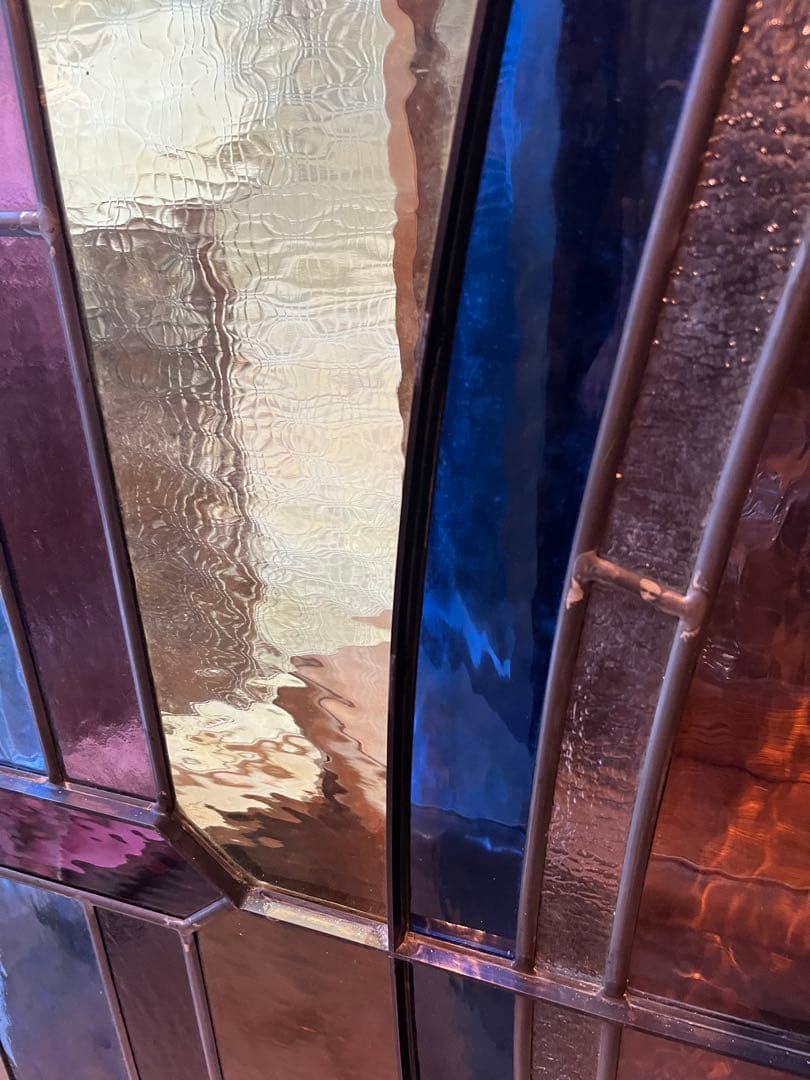 引き取り限定 ステンドグラス パネル 建具 窓 インテリア アンティーク