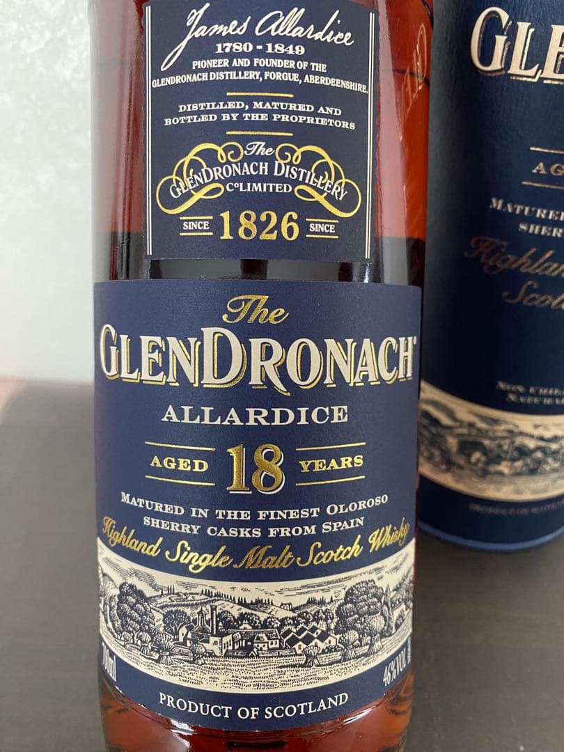 グレンドロナック18年ALLARDICE 2019年ボトリング