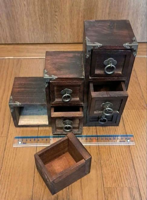 昭和レトロ ミニチュア収納家具 セット