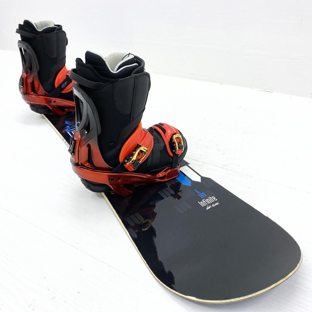 FLOW フロー インフィニティ メンズ スノーボード セット 159 27.5