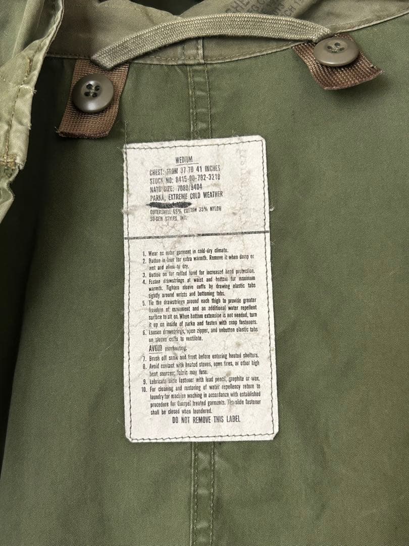 【ライナー付】80's us army M-51 モッズコート vintage