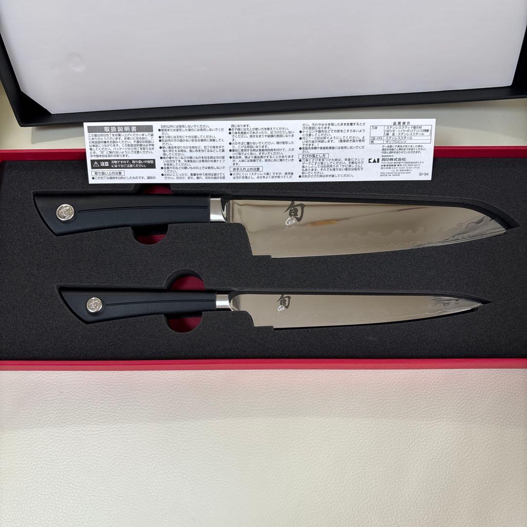 【タイムセール】【新品未使用】貝印 旬Sora ナイフ、包丁2点セット