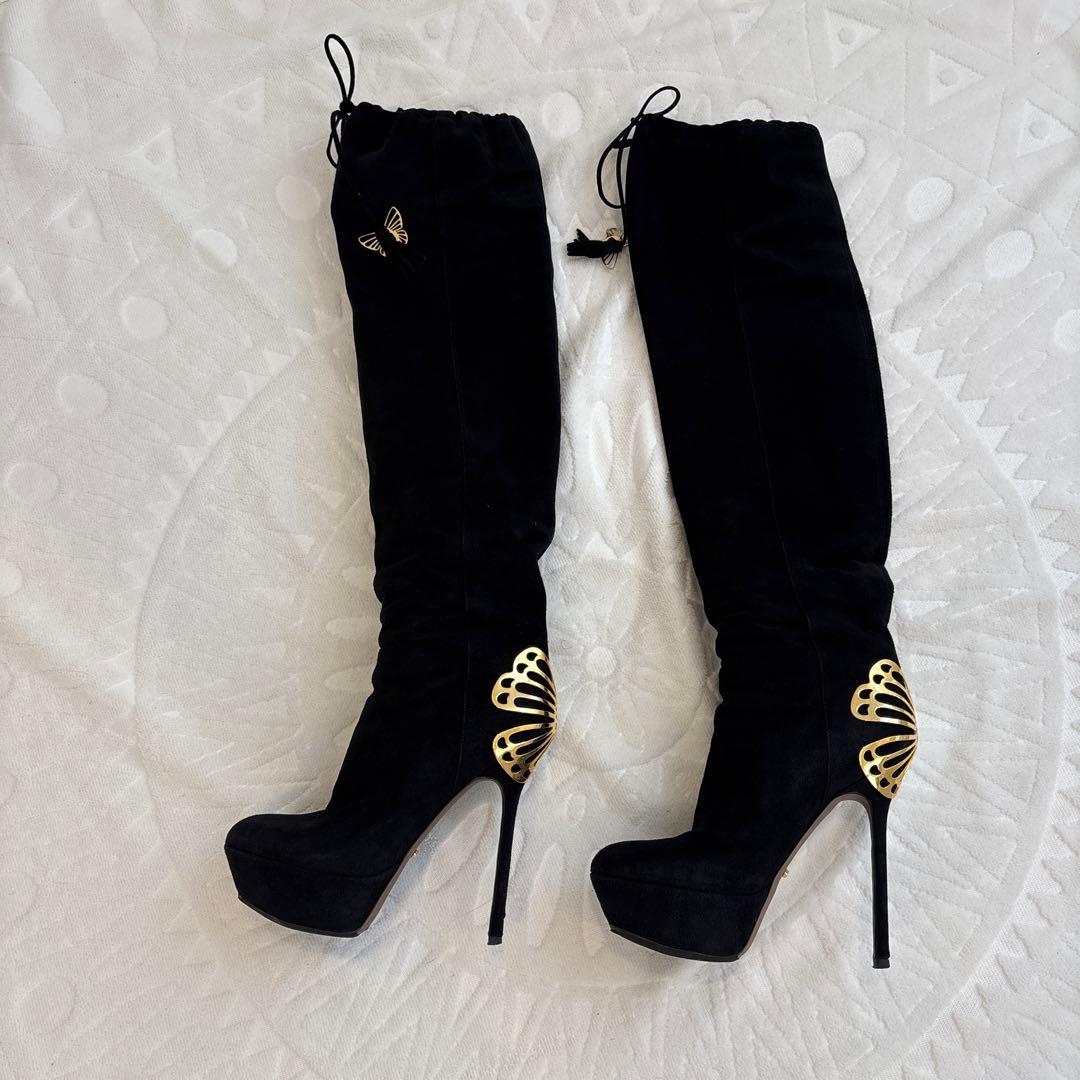 ⭐︎ジュゼッペ　ザノッティ　蝶モチーフ　ニーハイブーツ　36 ⭐︎