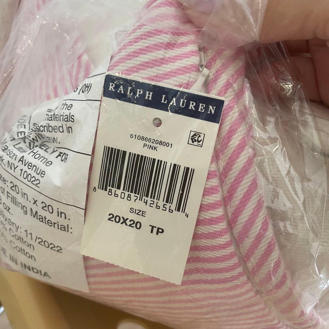 タグ付 POLO RALPH LAUREN ポロ ラルフローレン クッション