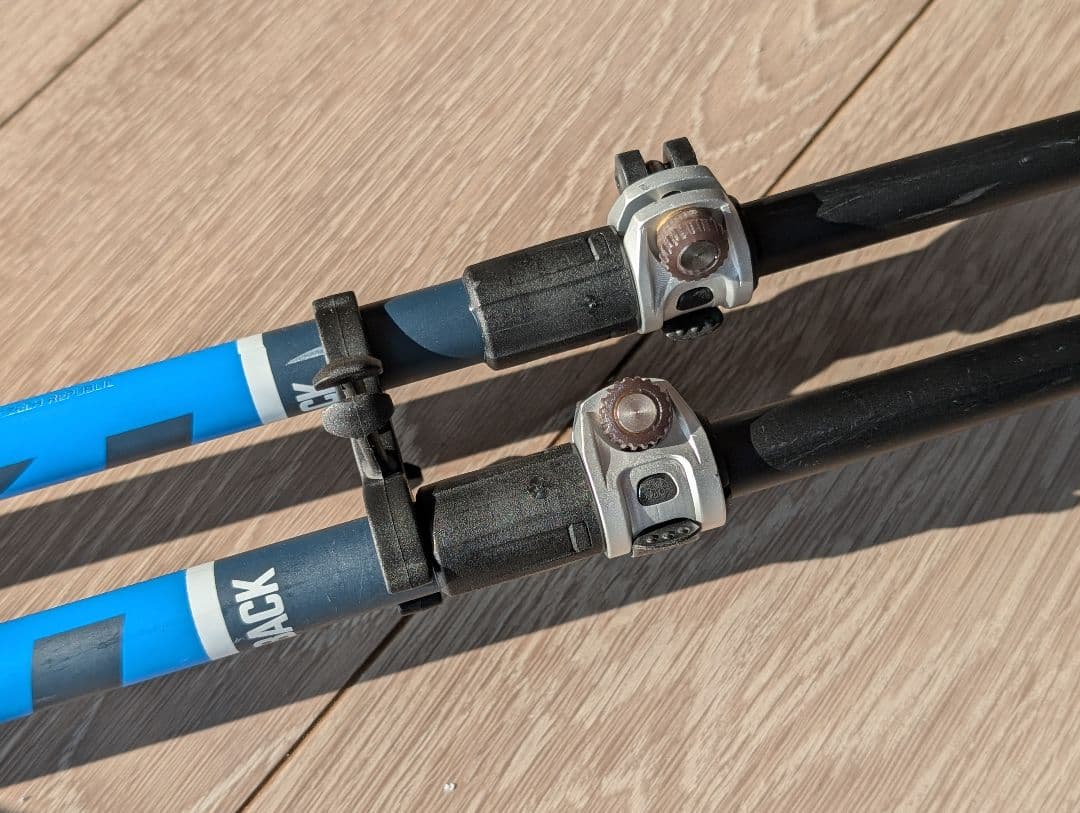 LEKI 伸縮式スキー用ストック 青