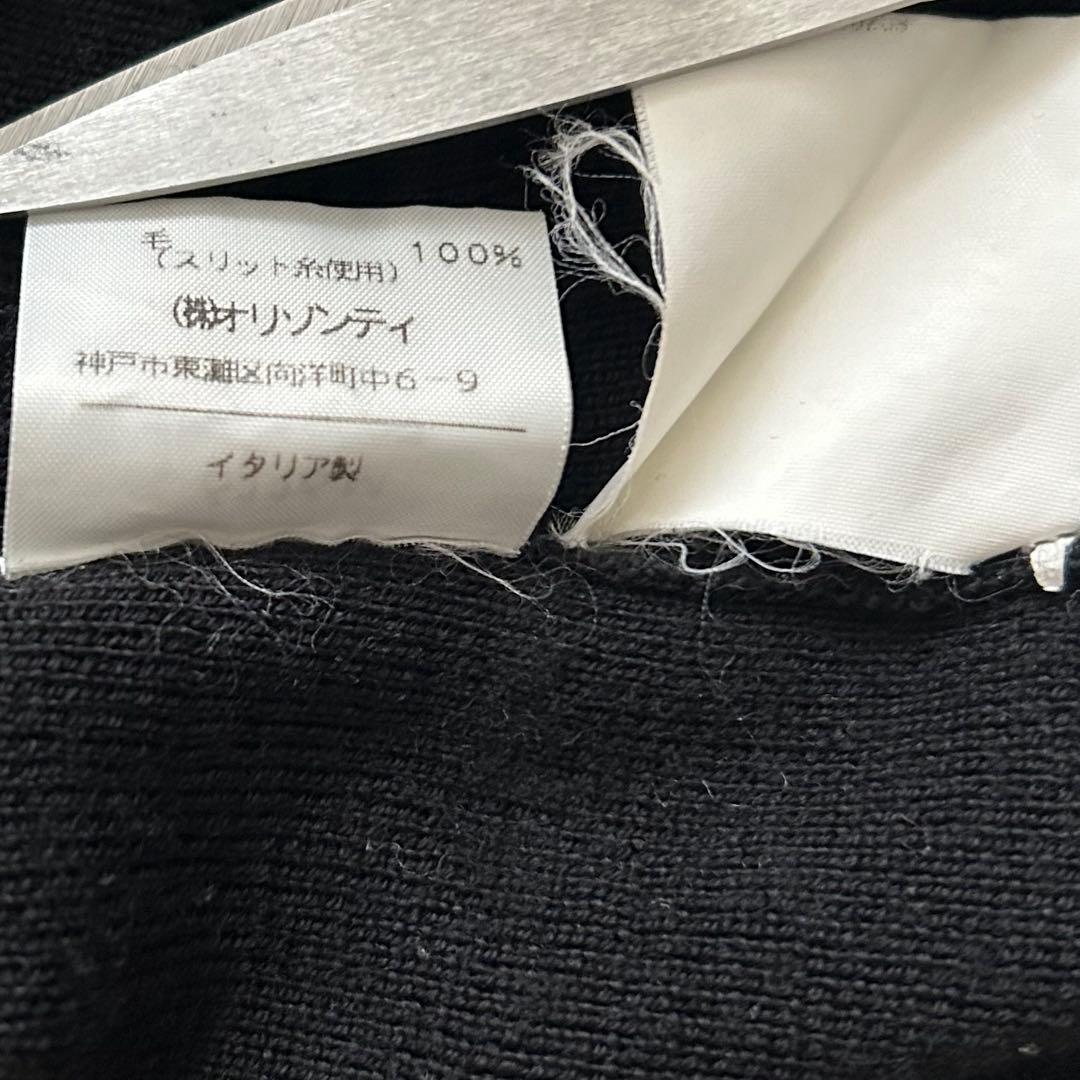 イタリア製　ヴィヴィアンウエストウッド　カーディガン オーブ刺繍＆ボタン L 黒