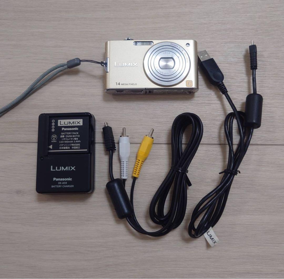 LUMIX 14メガピクセル コンパクトデジタルカメラ DMC-FX66ゴールド
