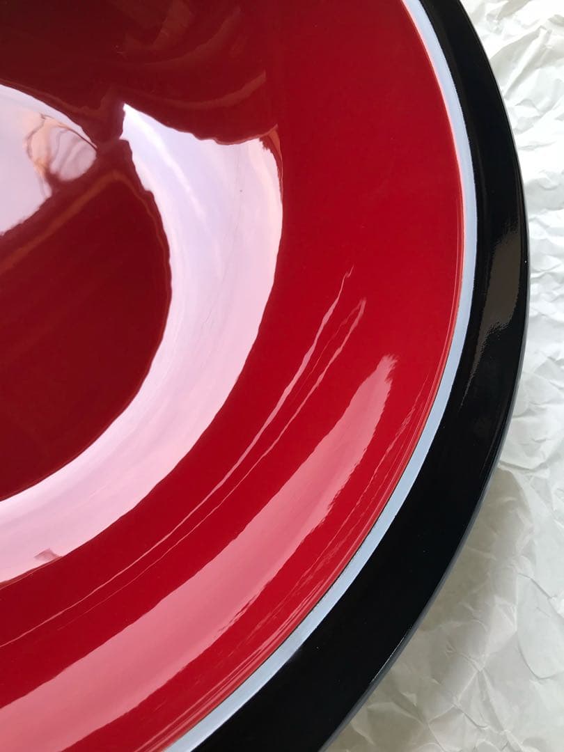 高級こね鉢 55㎝ 6.5㎏　黒内朱