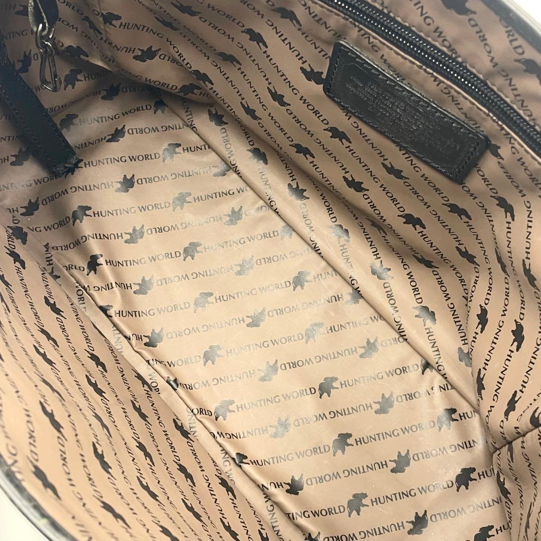 HUNTING WORLD サファリ キャンバス トートバッグ ビジネス A4可