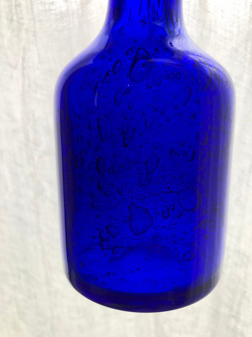 北欧　エリック・ホグラン　花瓶　ブルー　アンティーク