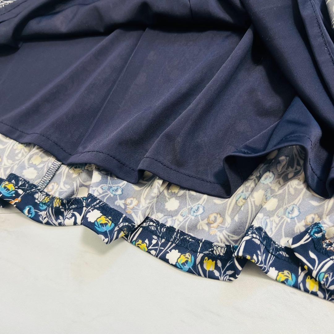 未使用級♡ Leilian 近年モデル ロングワンピース 花柄 3L〜4L相当