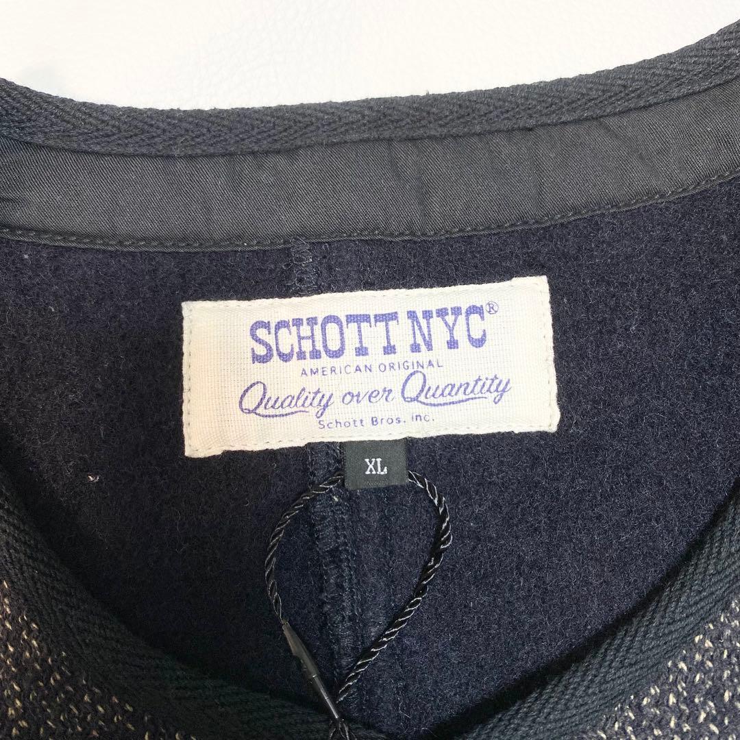 新品タグ付き✨　Schott BEACH CLOTH VEST ウール　XL