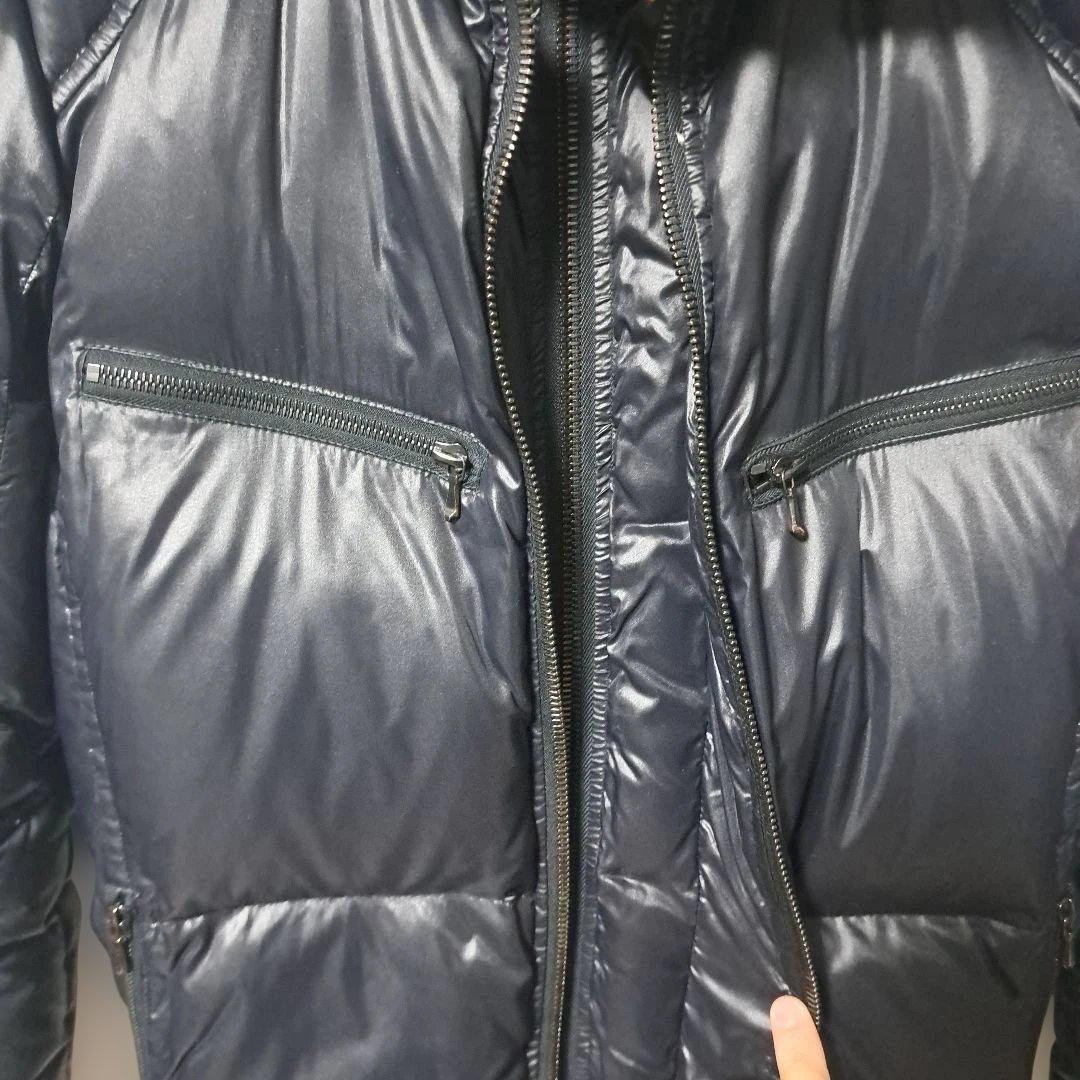 AKM ダウンジャケット L ブラック ダブルジップ riri 日本製