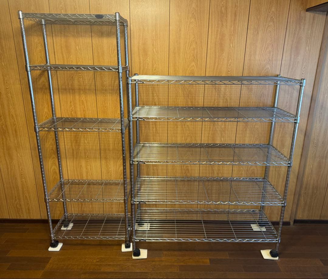 3台まとめ売り メタルラック（エレクタ+ルミナス＋アイリスオーヤマ）