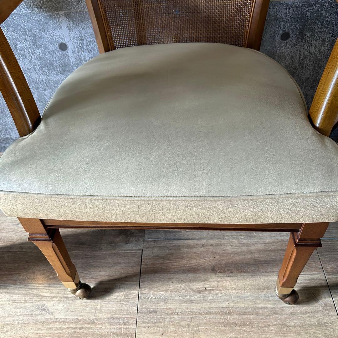 ꧁マルニ木工 maruni꧂地中海シリーズ キャスター付ダイニングチェア2脚