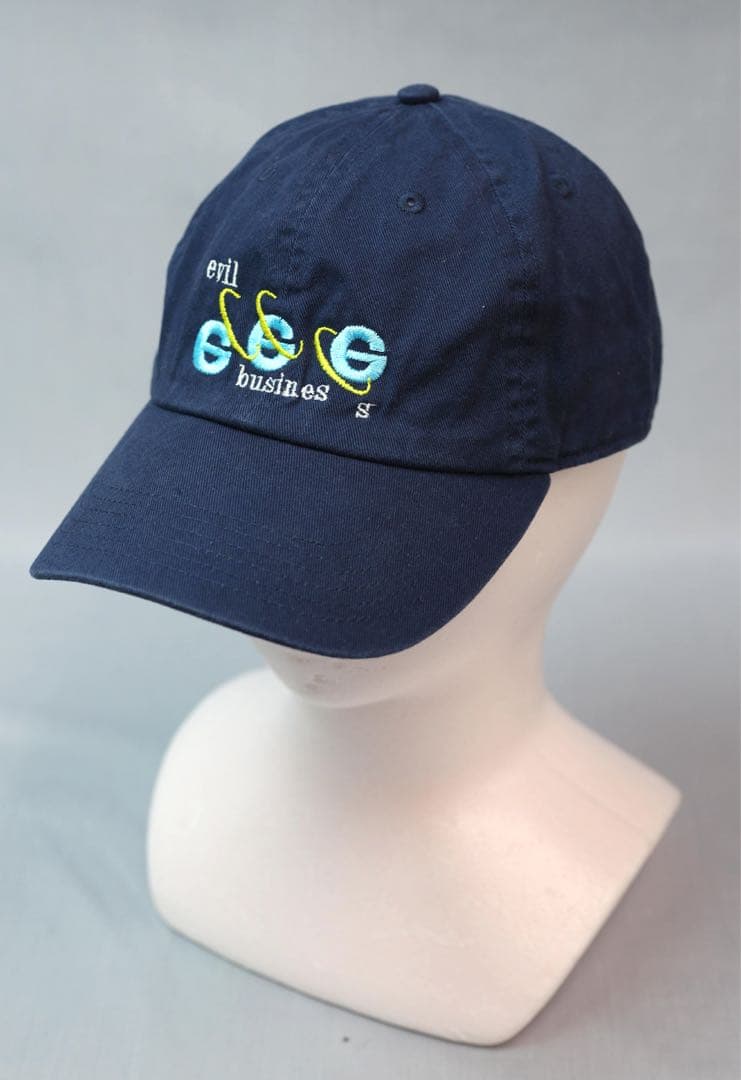 【美品】葵産業 aoi industry baseballcap 刺繍キャップ青