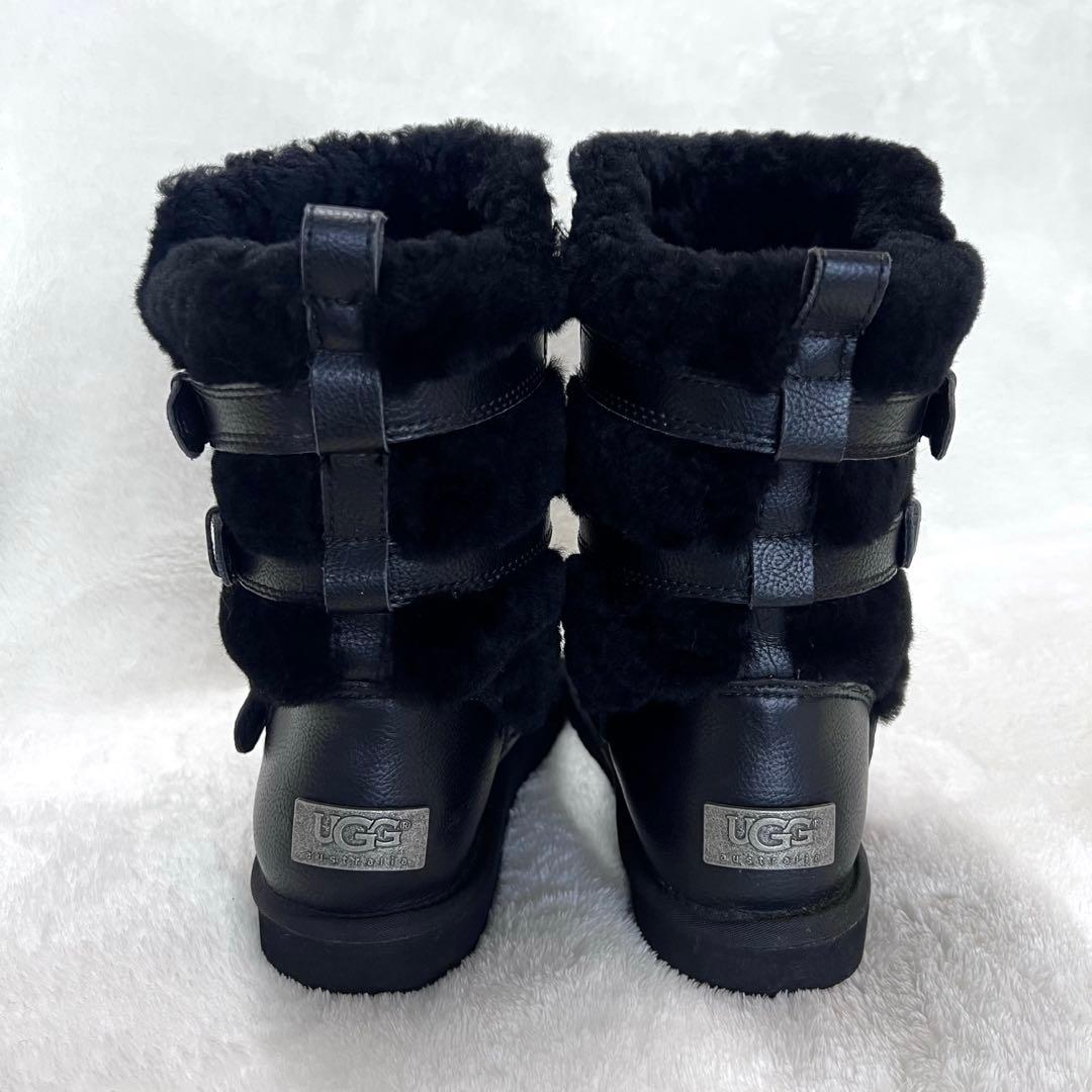 激レア✨美品✨UGG アグ Becket バックルファーブーツ レザー 25cm