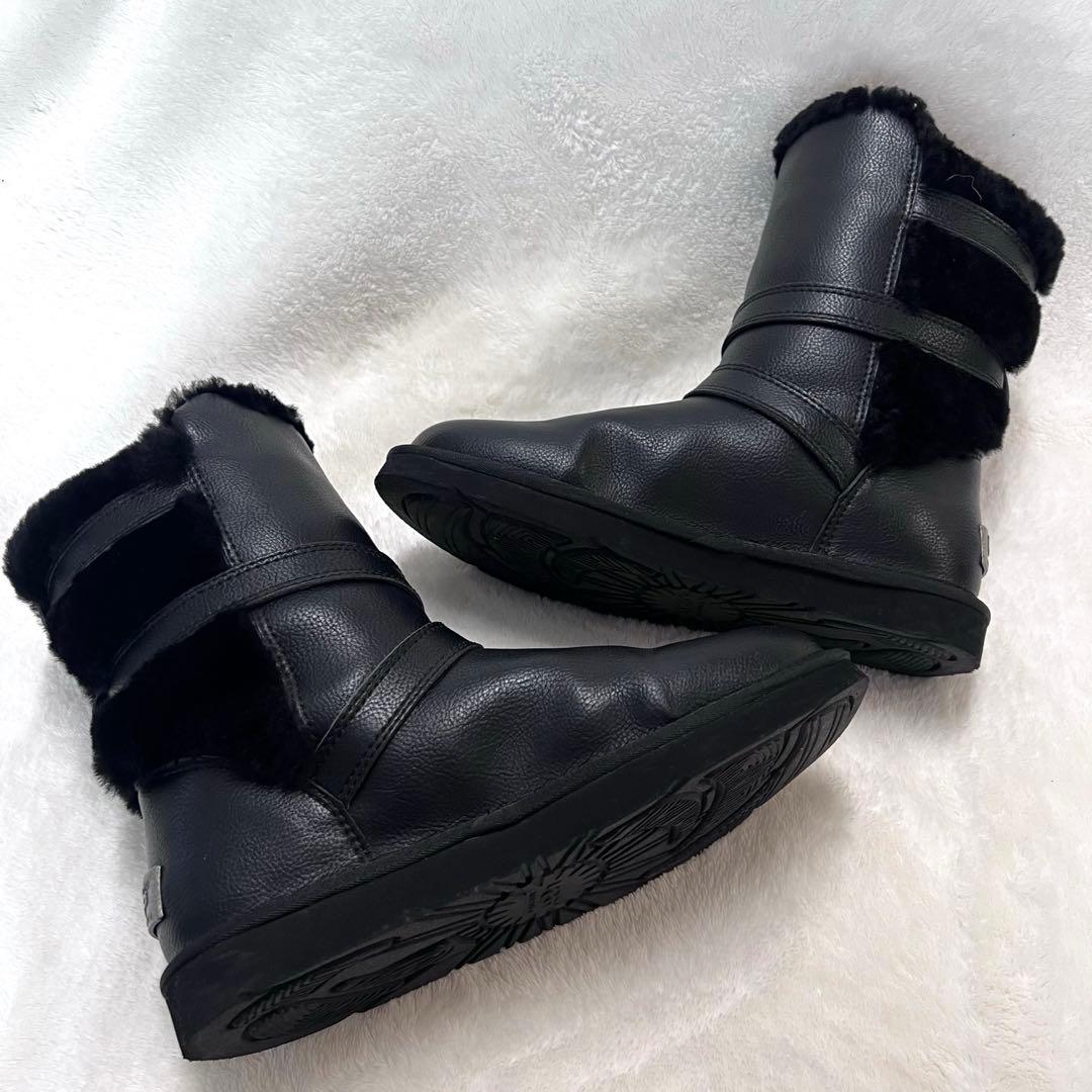 激レア✨美品✨UGG アグ Becket バックルファーブーツ レザー 25cm
