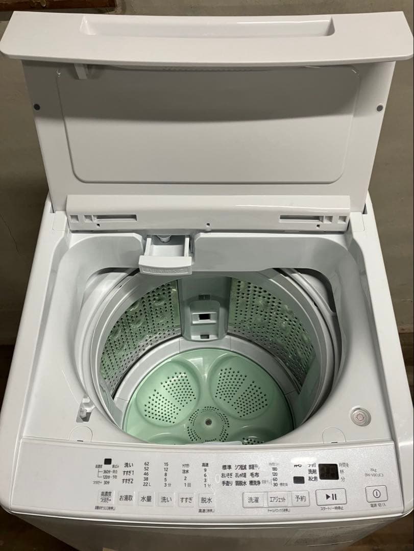 2024年式⭕️日立 8キロ　ビートウォッシュ BW-V80JE3 分解洗浄済み