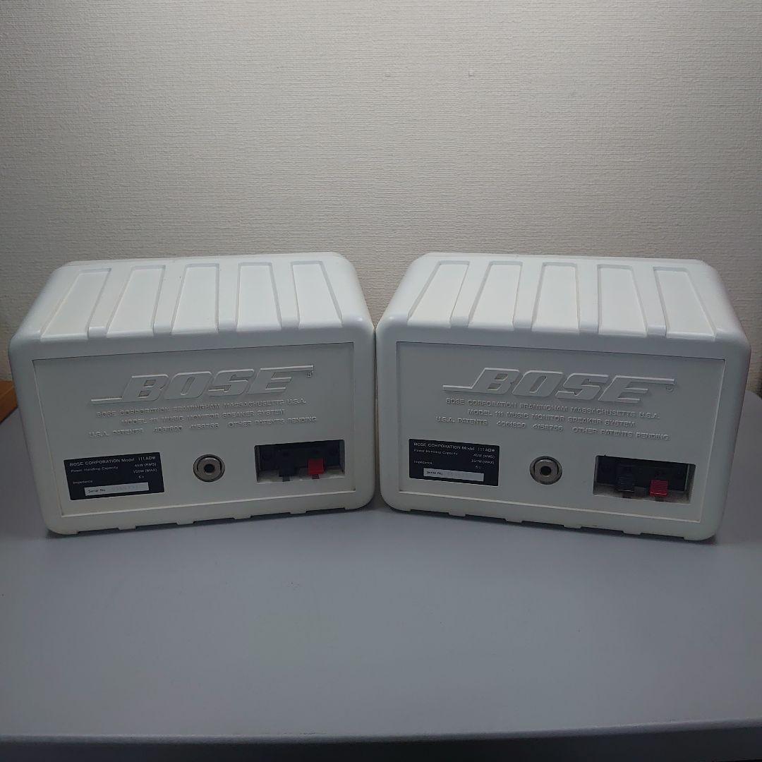 【スピーカー】BOSEボーズ111ADWホワイト2個セット