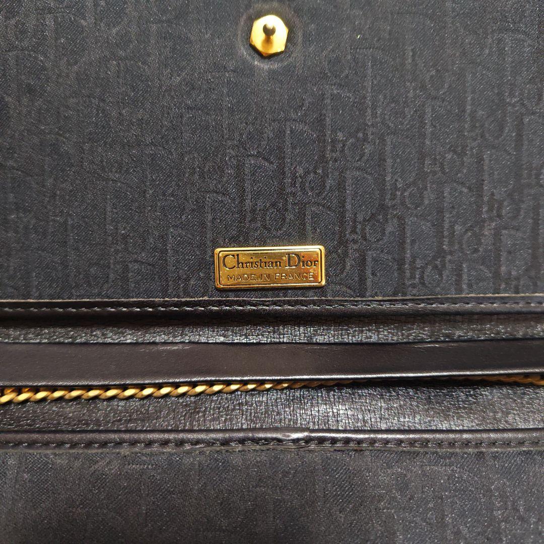 Dior ブラックショルダーバッグ ゴールドチェーン