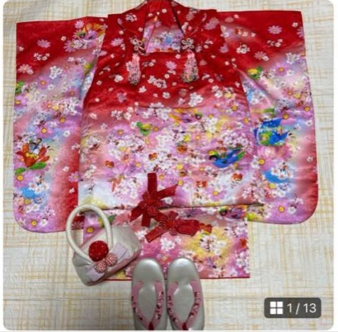 七五三　　3歳　着物セット　被布　MOE 永田萌