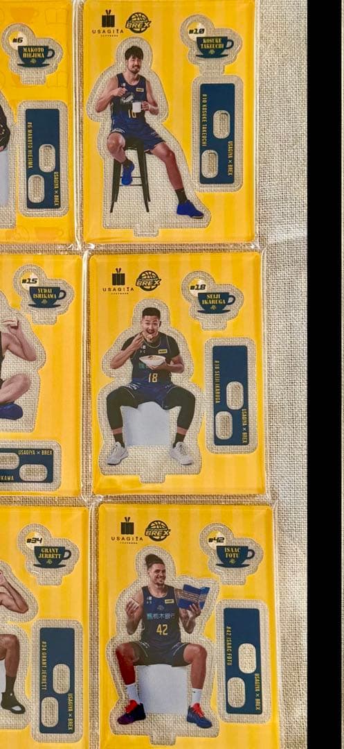 宇都宮ブレックスUSAGIYA×BREXコラボアクリルスタンド9個セット