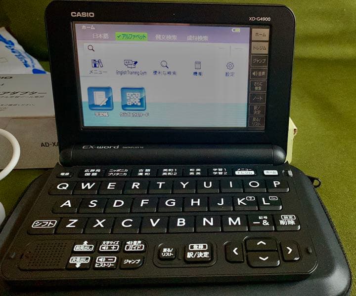 CASIO 電子辞書 XDケース、アダプター付き